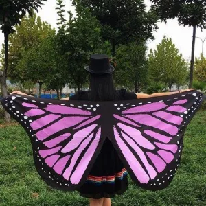 Butterfly Wings Shape Scarf - Light Purple