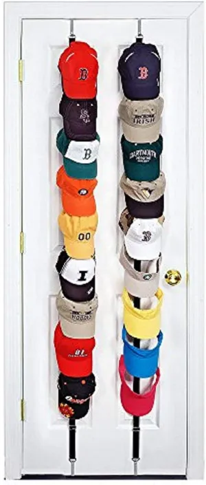 cozy Cap Rack 2 Pack - Caps for Baseball Hats, Ball Caps for Use In Two Different Rooms Excellent Ball Cap Rack Storage Holder Organizer Hats Shelf Cap Holderï¼Random Colorsï¼B