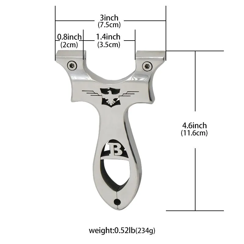 Hollow Carved Eagle-B Stainless Steel Slingshot