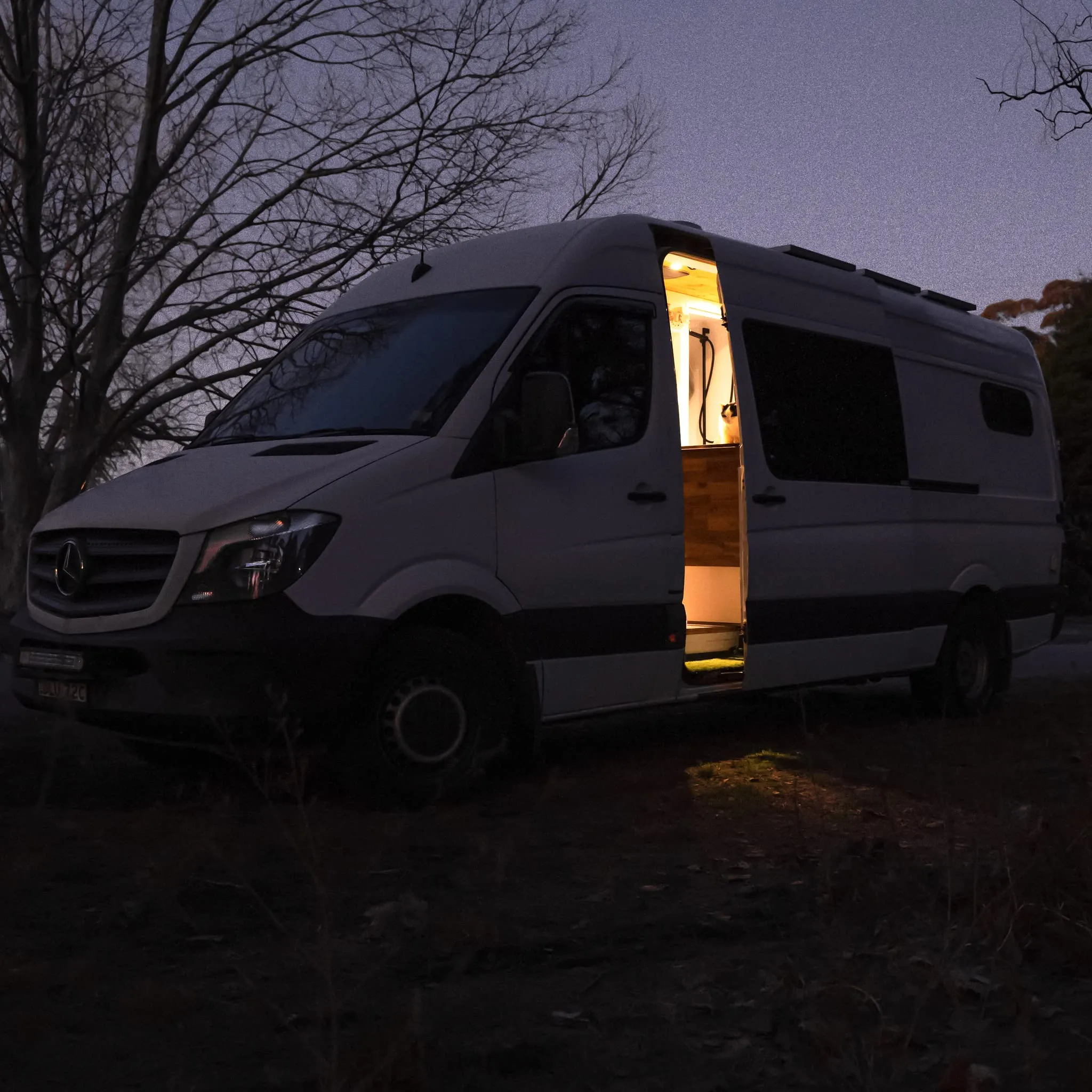 Living in a Bubble Insulated Blackout Rear Window Covers for Mercedes Benz Sprinter - Vanlife Must Have Accessories, and Van Life Essentials (Pair) (Sprinter 2007-2018 (NCV3))