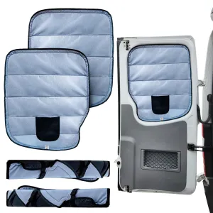 Living in a Bubble Insulated Blackout Rear Window Covers for Mercedes Benz Sprinter - Vanlife Must Have Accessories, and Van Life Essentials (Pair) (Sprinter 2007-2018 (NCV3))