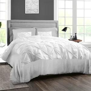 Luxurious Light Grey Dual tone Half Pinch Duvet Cover