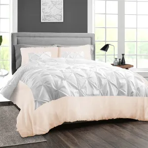 Luxury 600TC Peach Dual tone Half Pinch Duvet Cover