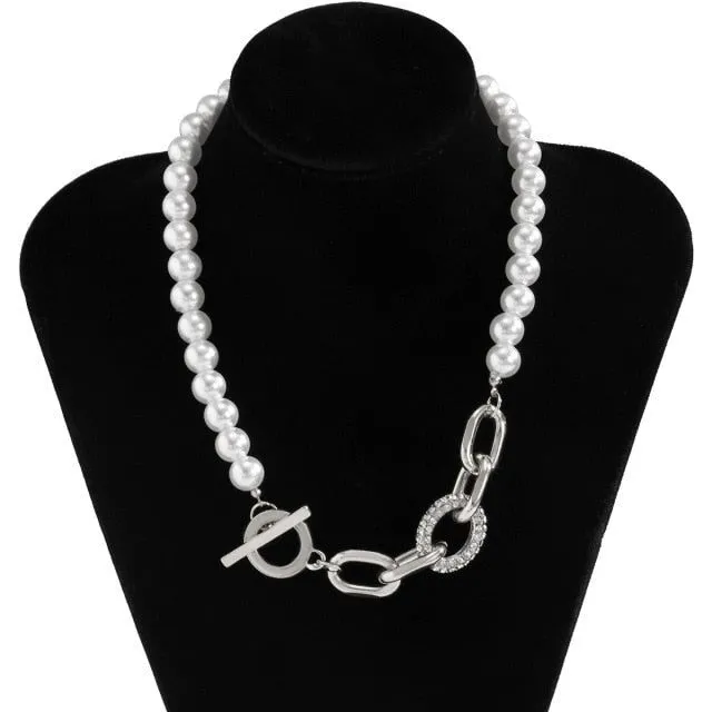 Multilayer Necklaces Charm Jewelry Simulated Pearls KOS0409