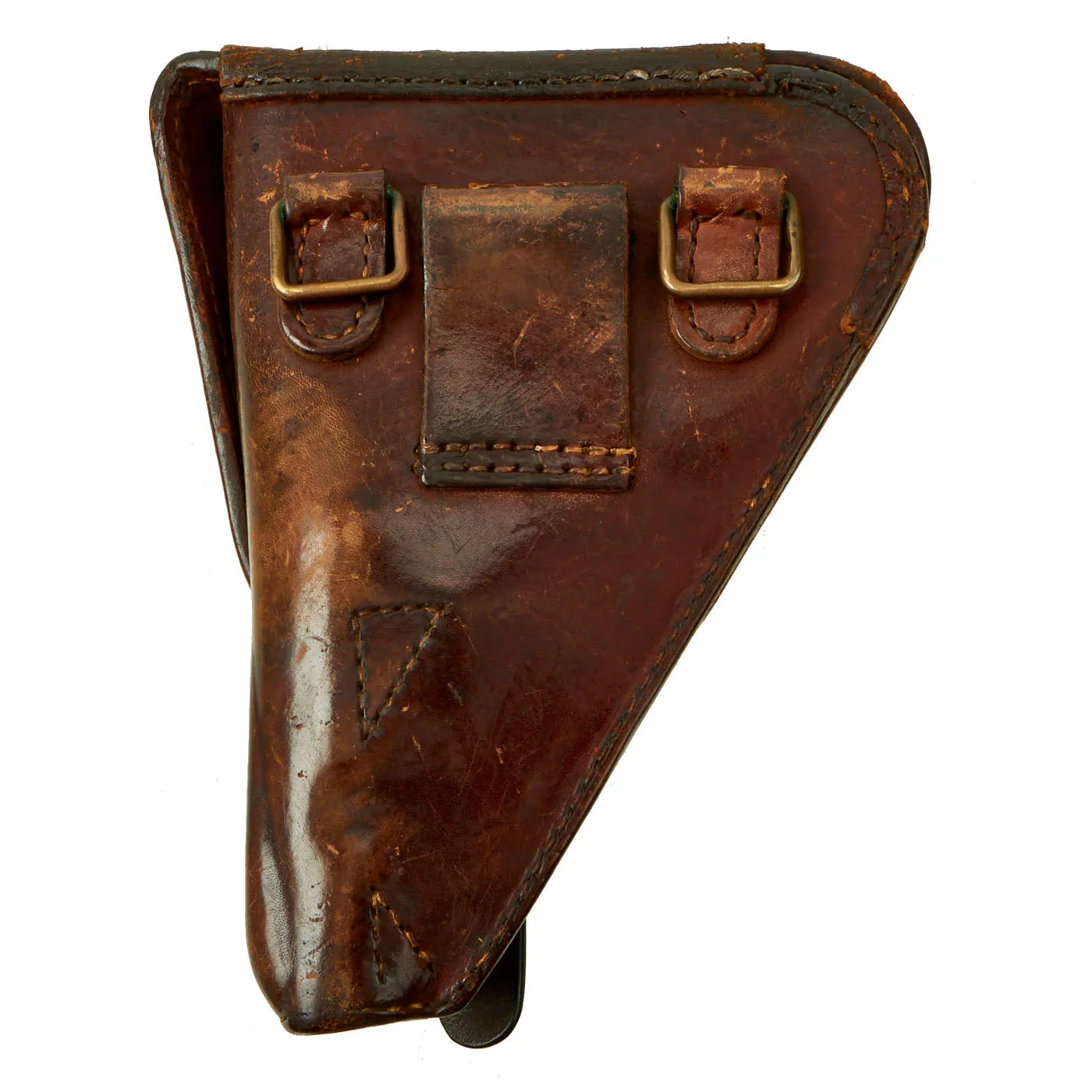 Original Japanese WWII Type 14 Nambu Pistol Leather Holster - dated 1935