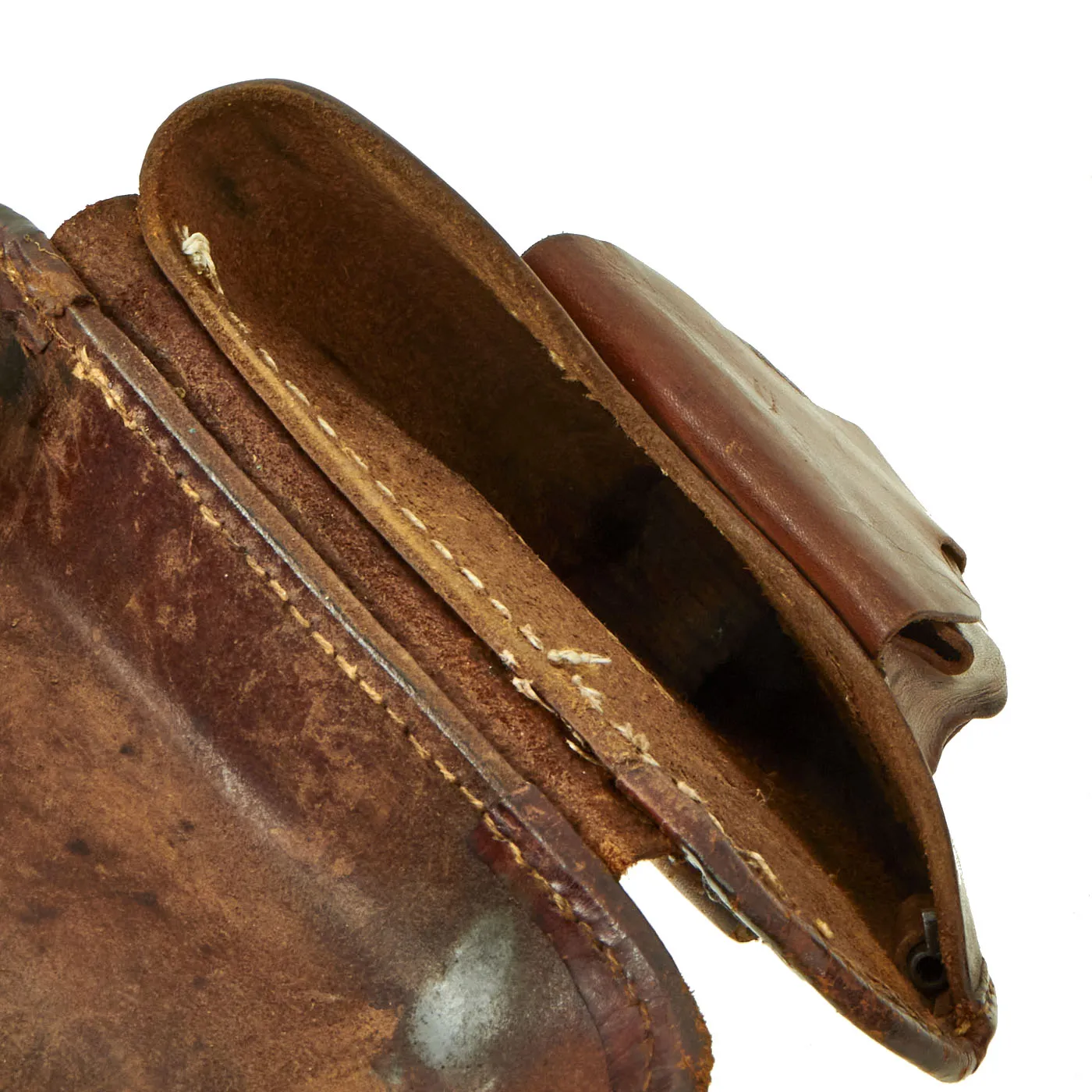 Original Japanese WWII Type 14 Nambu Pistol Leather Holster - dated 1935
