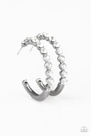 Paparazzi Earring ~ My Kind Of Shine - Black