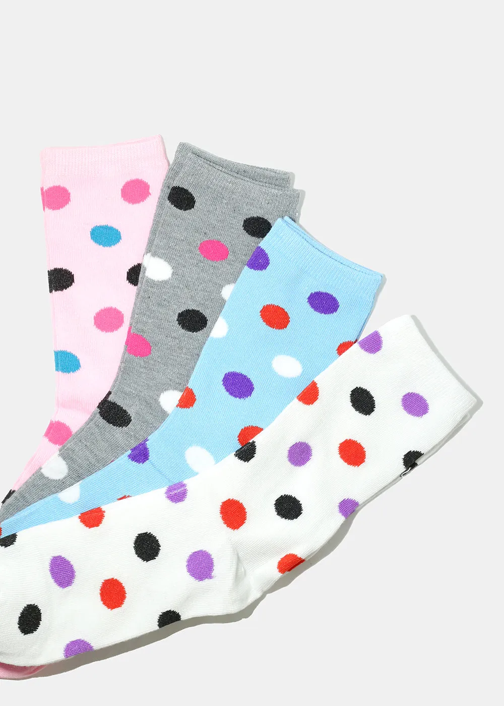 Polka Dot Print Long Socks