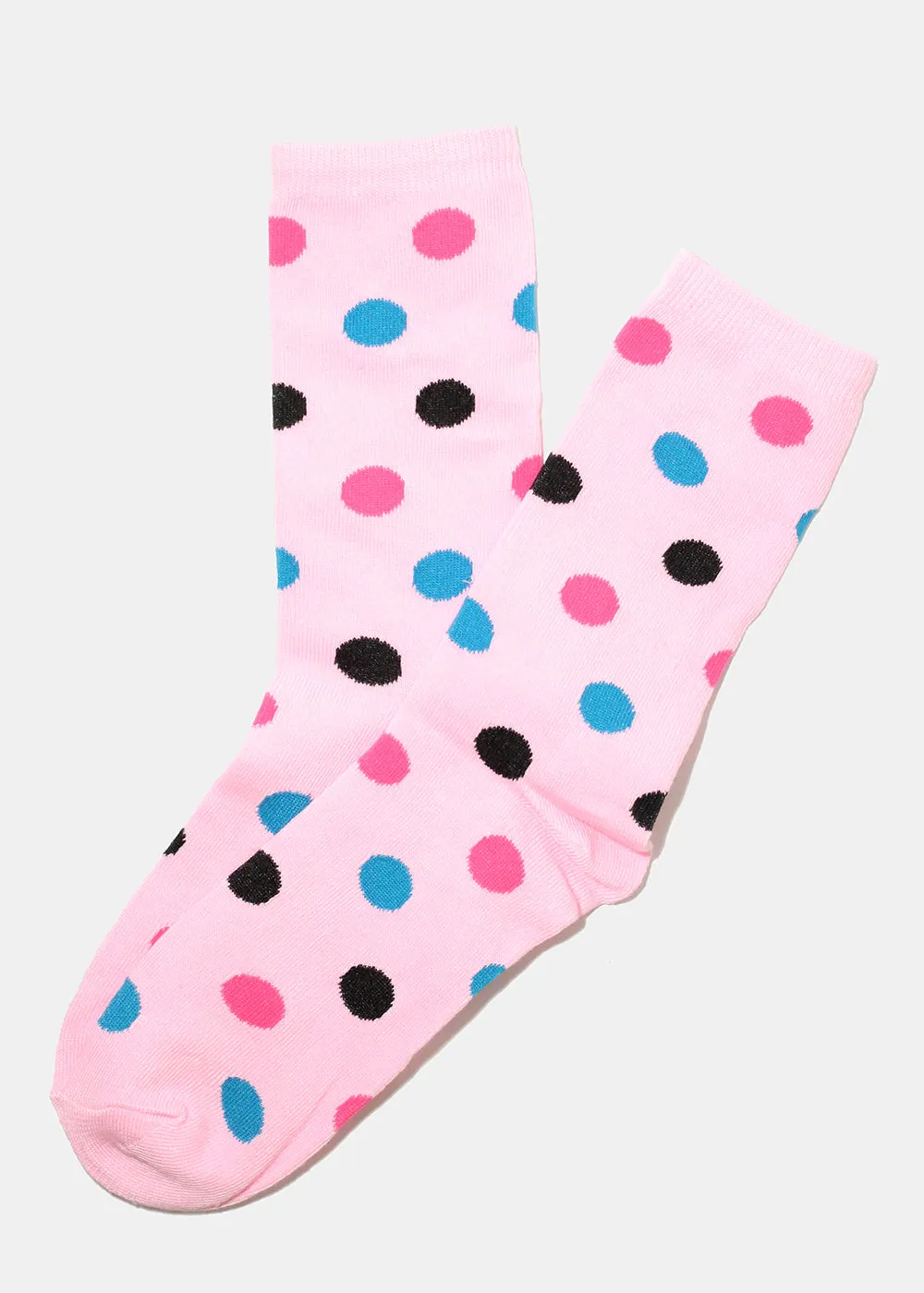 Polka Dot Print Long Socks