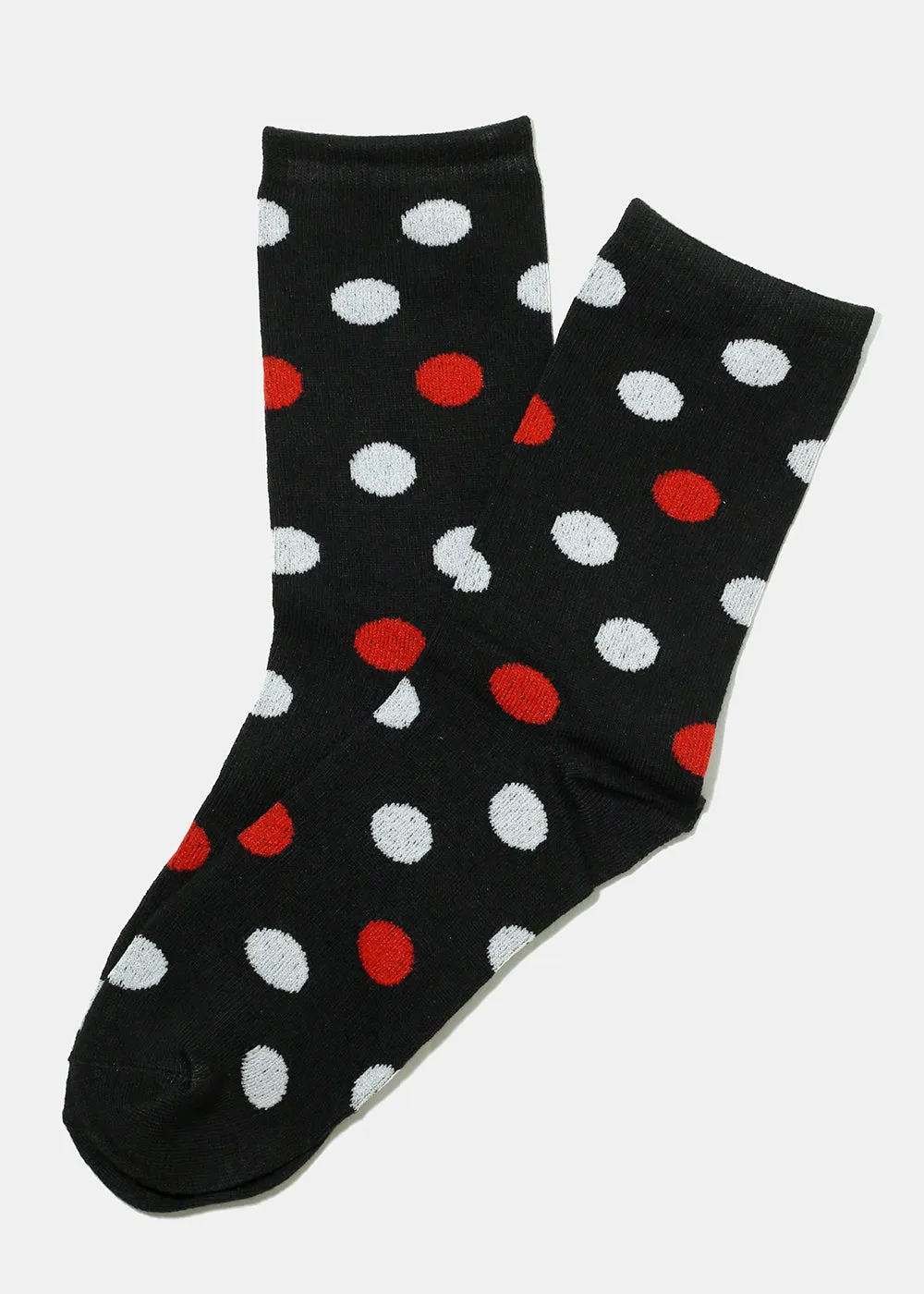 Polka Dot Print Long Socks