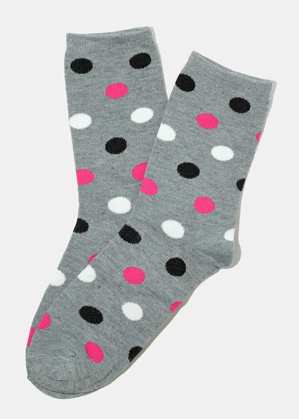 Polka Dot Print Long Socks