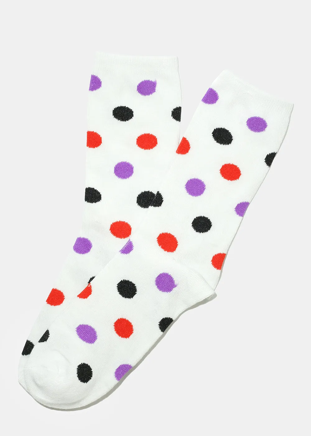 Polka Dot Print Long Socks