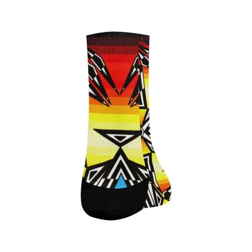 Prairie Fire Medicine Wheel Crew Socks