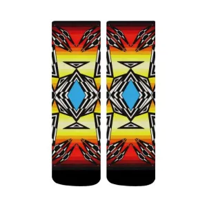 Prairie Fire Medicine Wheel Crew Socks