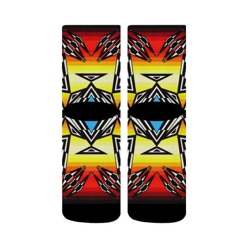 Prairie Fire Medicine Wheel Crew Socks