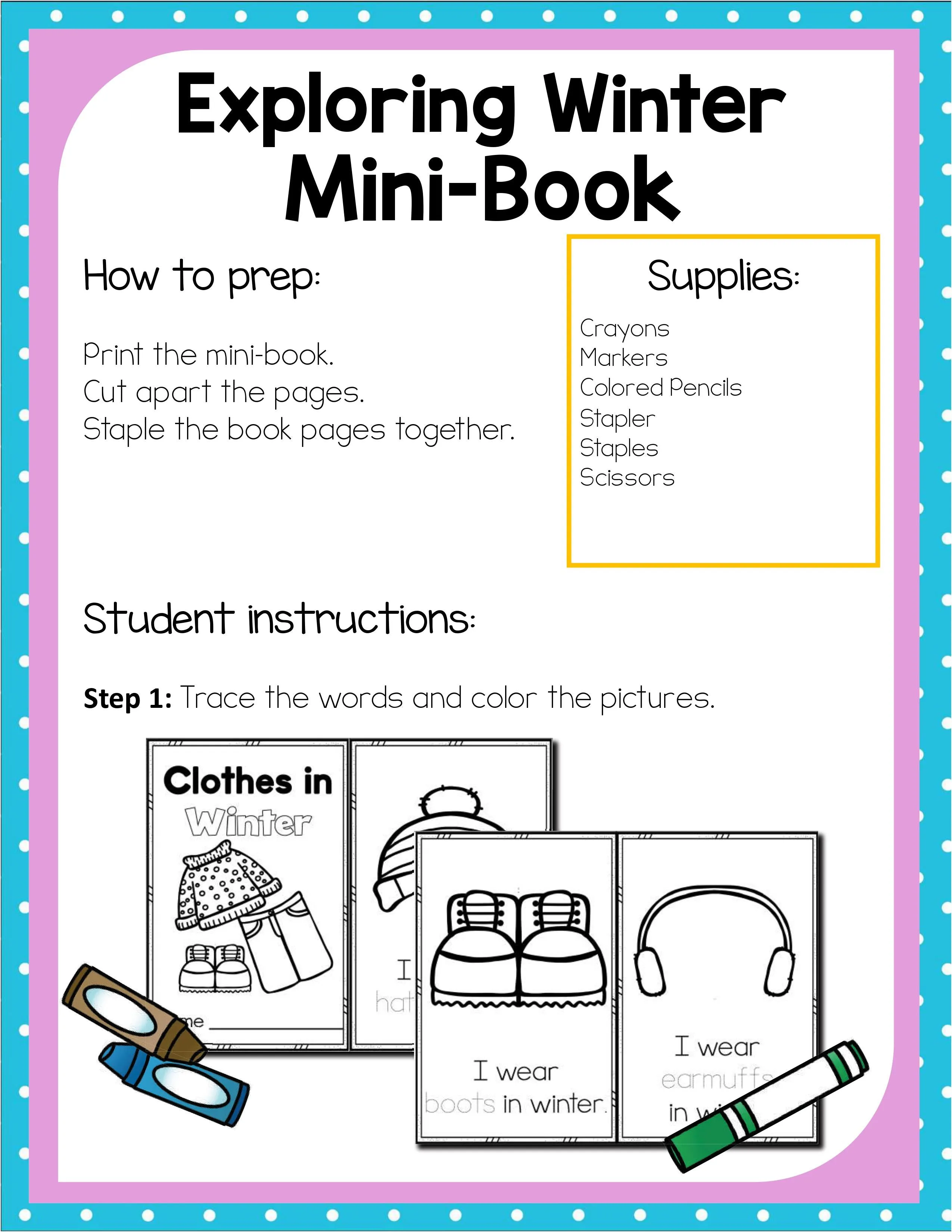 Preschool Winter Theme Pack
