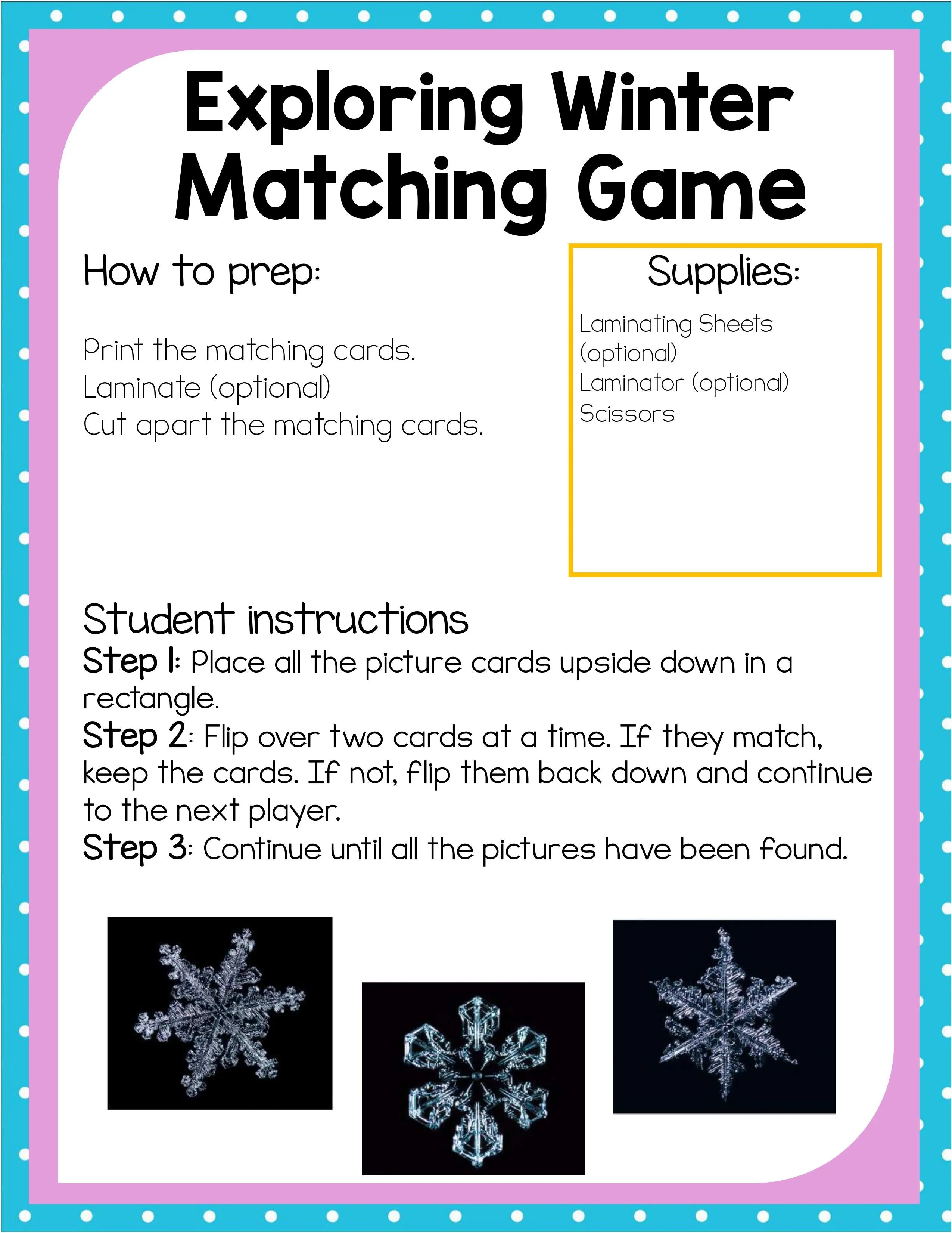 Preschool Winter Theme Pack