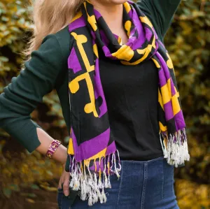 Purple & Gold Maryland Flag / Scarf