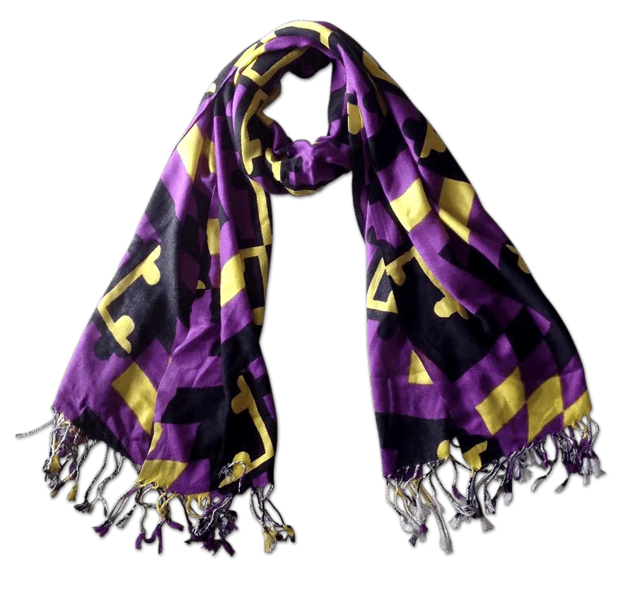 Purple & Gold Maryland Flag / Scarf