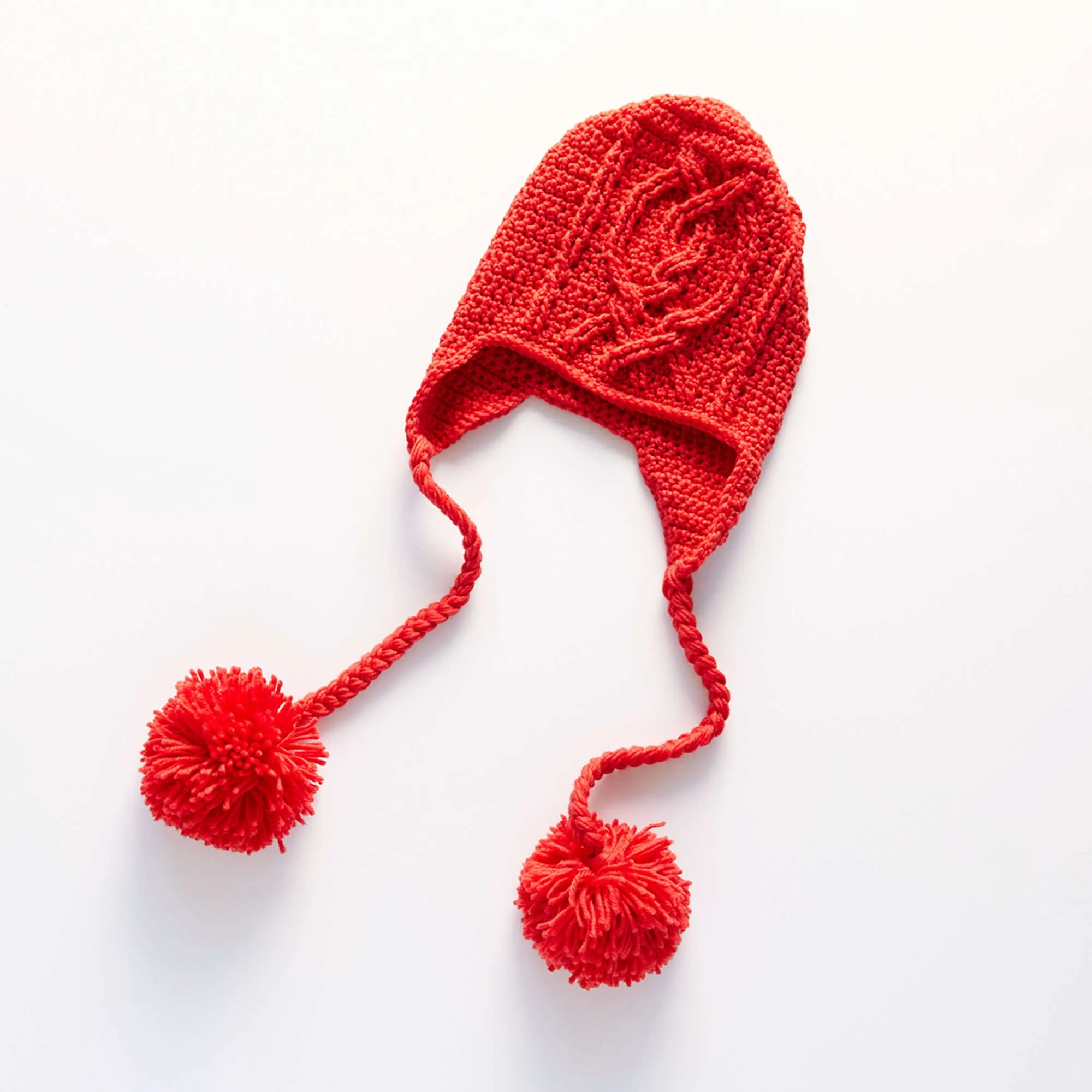 Red Heart Crochet Entwined Chic Cable Hat