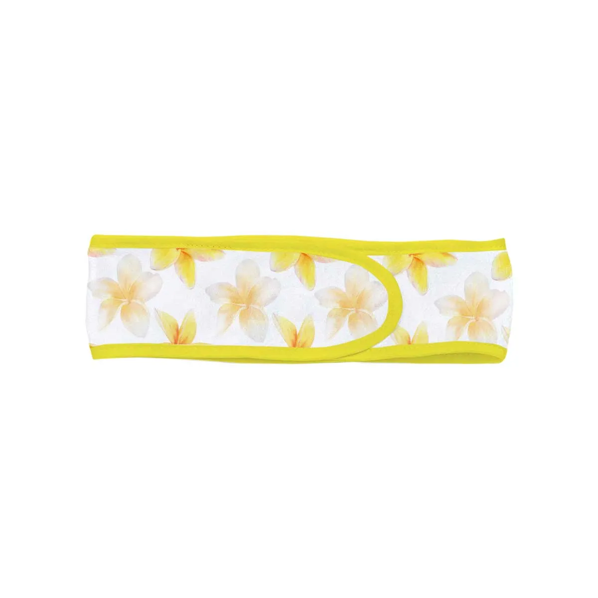 Yellow Plumeria on White Headband